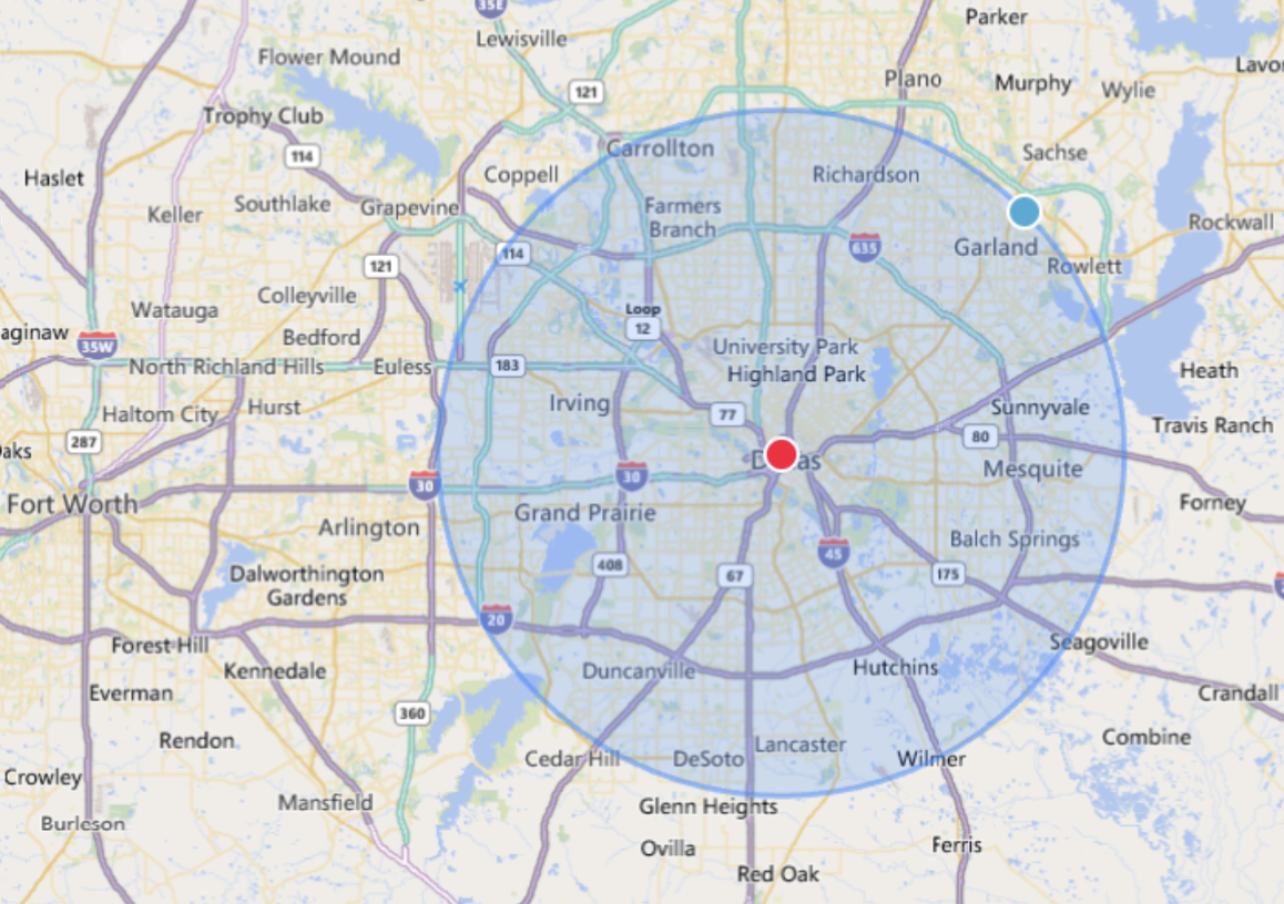 Coverage map